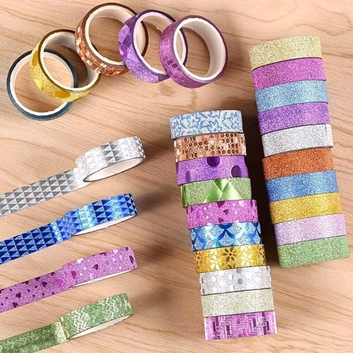 Washi-tejp, glitter - 14mm x 2,5m