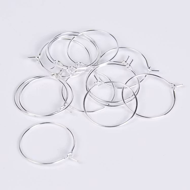 Örhängen, Silver, 30mm - 10st