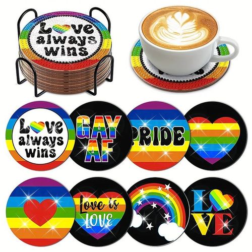 Glasunderlägg - Love is love
