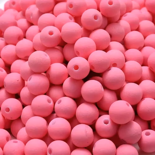 Frostad akryl, rosa, 8mm - 25st