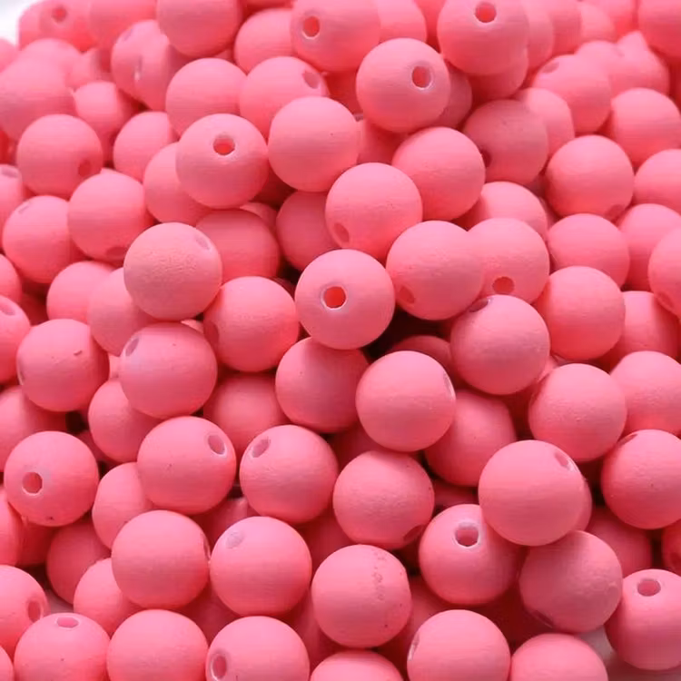 Frostad akryl, rosa, 8mm - 25st
