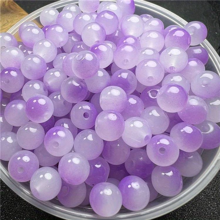 Glas, gradient, lila, 8mm - 50p