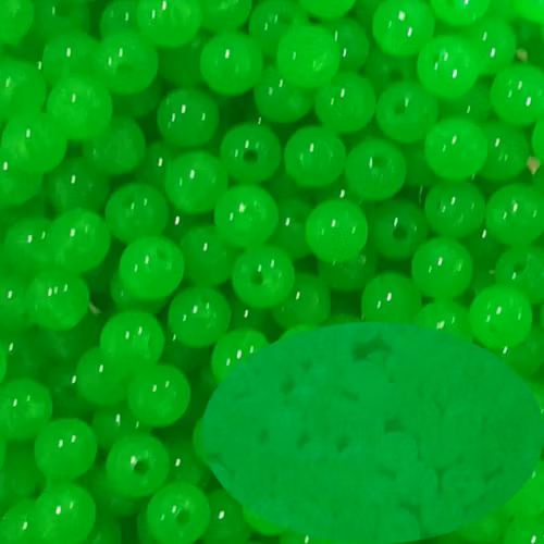 Glow-in-the-dark, grön, 8mm - 50p