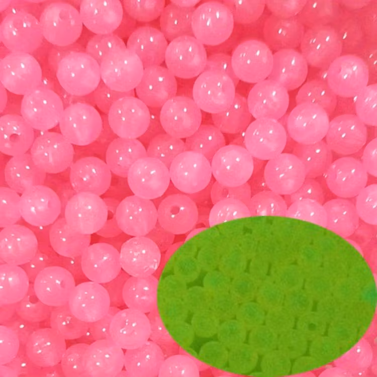 Glow-in-the-dark, rosa, 8mm - 50p
