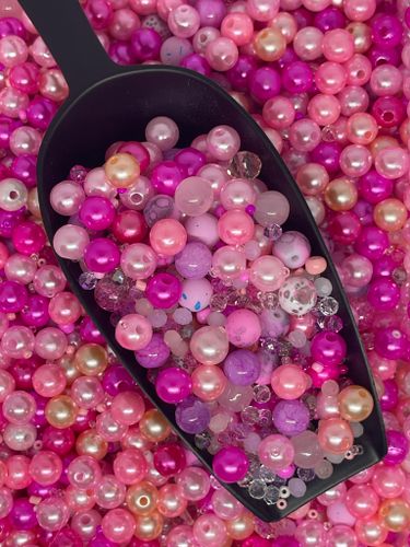 Freas pärlmix - rosa - 60gram