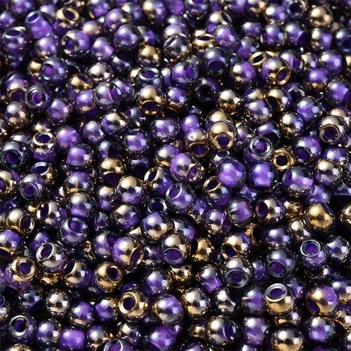 Seedbeads, lila, 4mm - 100p