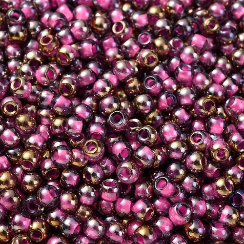 Seedbeads, rosa, 4mm - 100p
