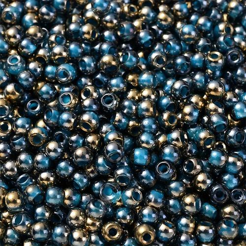 Seedbeads, ljusblå, 4mm - 100p