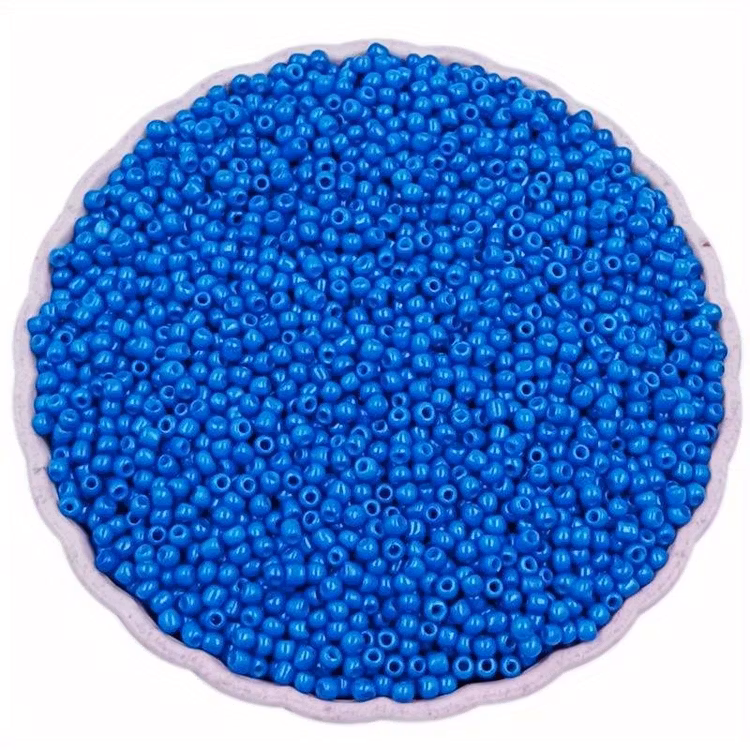 Seedbead, blå, 2mm - Ca 1000st