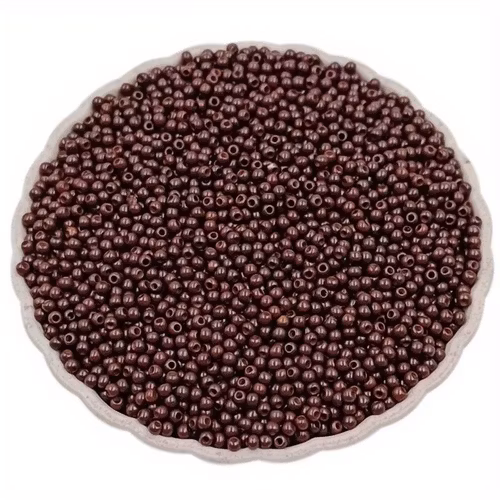 Seedbead, brun, 2mm - Ca 1000st