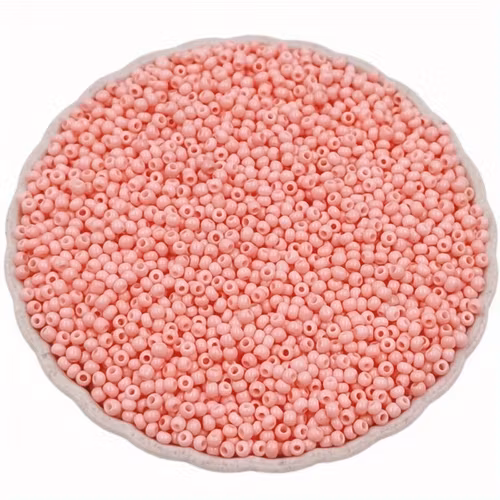 Seedbead, persika, 2mm - Ca 1000st