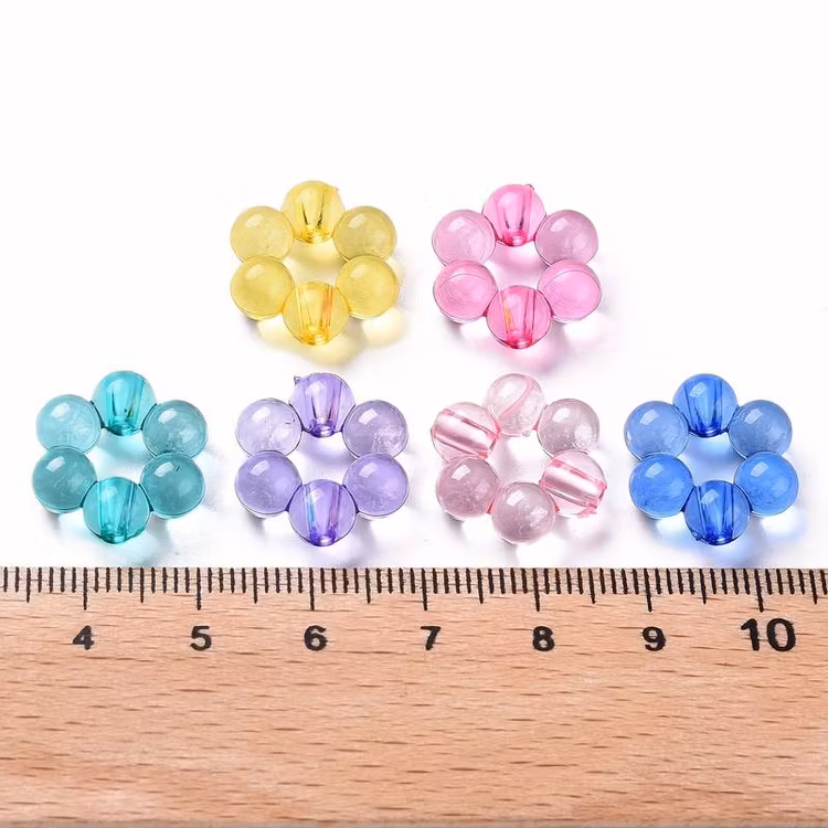 Akrylblomma, mix, 16mm - 20p