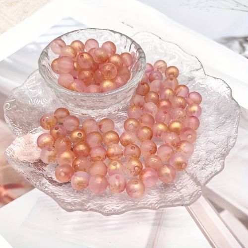 Frostad gradient, rosa-guld, 8mm - 50p
