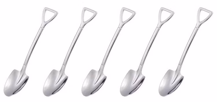 Rundad spade