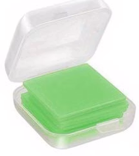 DP-vax, 2x2cm, grön - 6pack