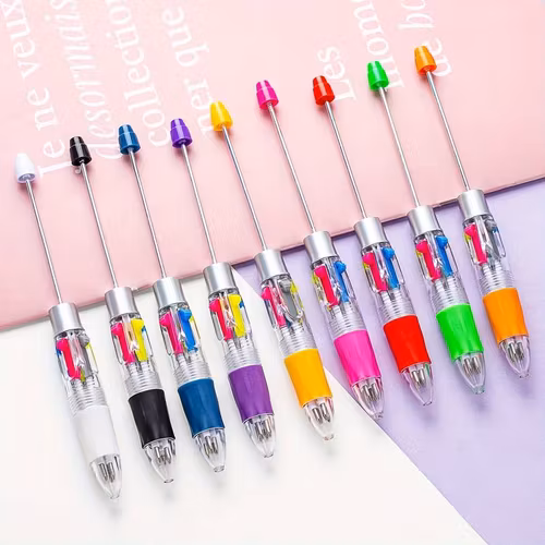 Pärlbar penna med 4 stift