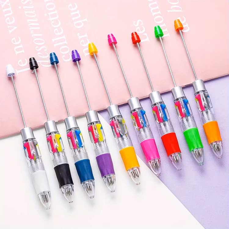 Pärlbar penna med 4 stift