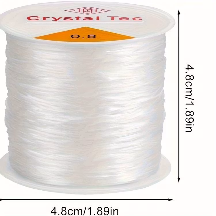 Elastisk tråd, 0,8mm x 100m