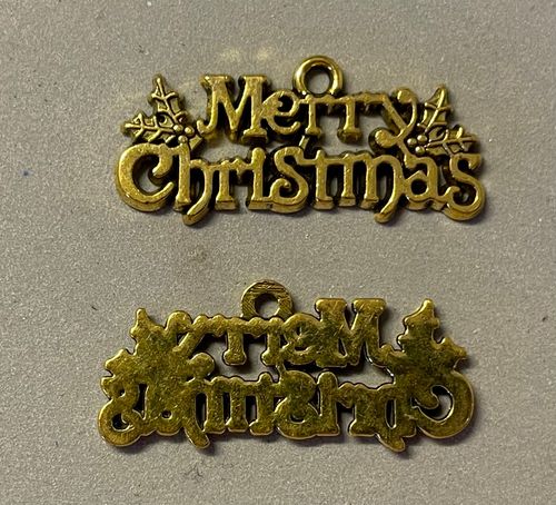 Merry Christmas - guld