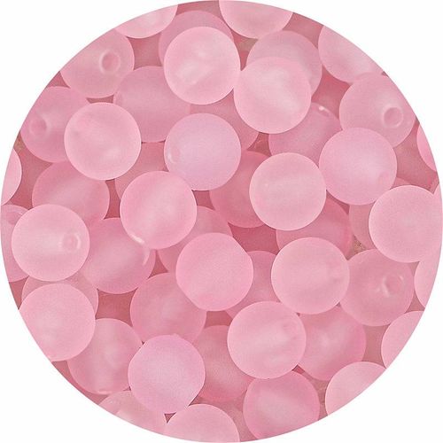 Macaroonfärgad akryl, 8mm, rosa - 50p