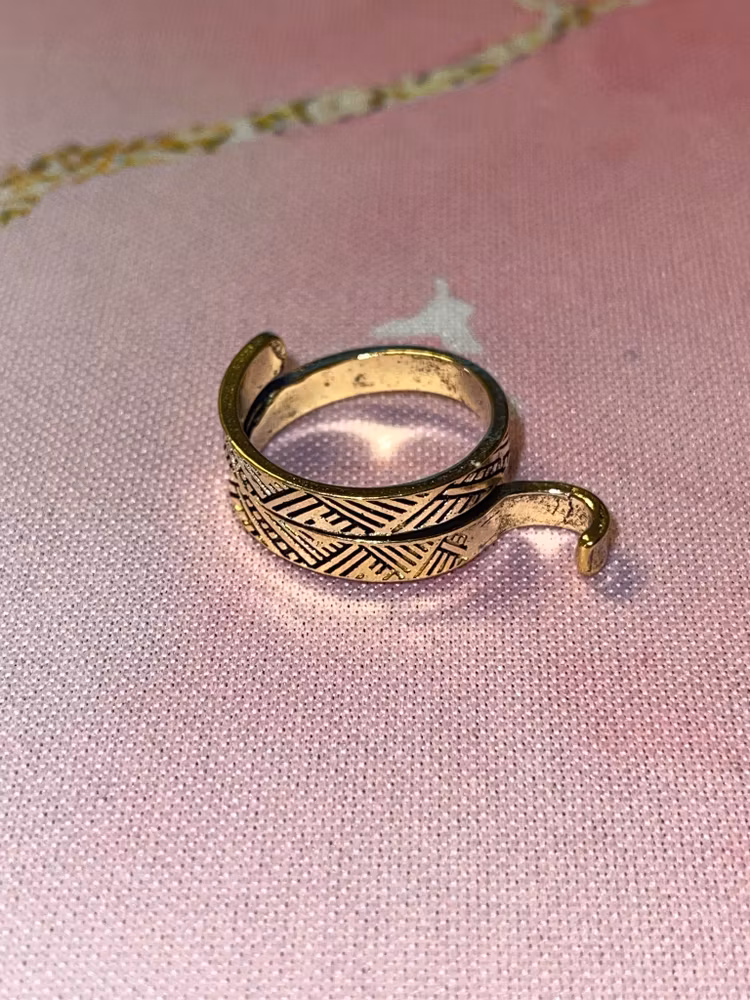 Justerbar tråd-ring - Guld