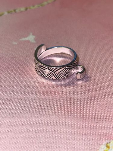 Justerbar tråd-ring - Silver