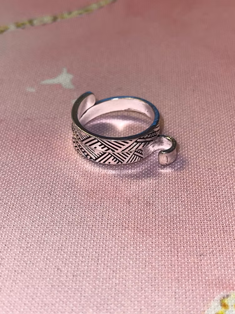 Justerbar tråd-ring - Silver