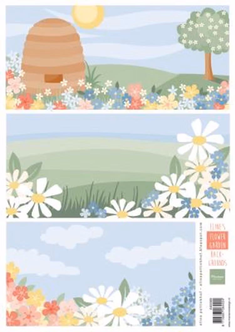 Marianne Design - Eline's Flowergarden Background - AK0089