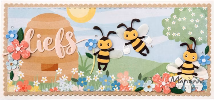 Marianne Design - Eline's Flowergarden Background - AK0089