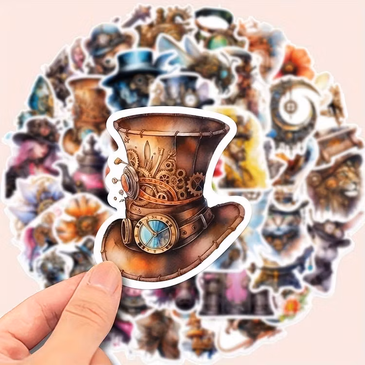 Klistermärken - Steampunk - 25 st