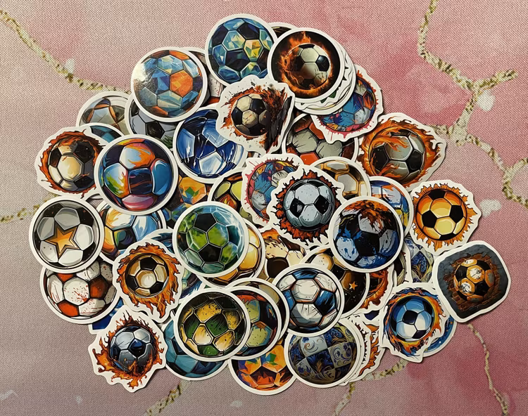 Klistermärken - Fotbollar - 10 st