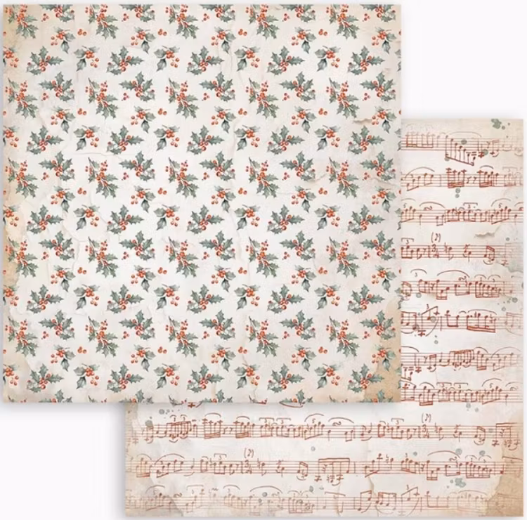 Stamperia - 12x12 Paper pad - Gear up for christmas - SBBL157