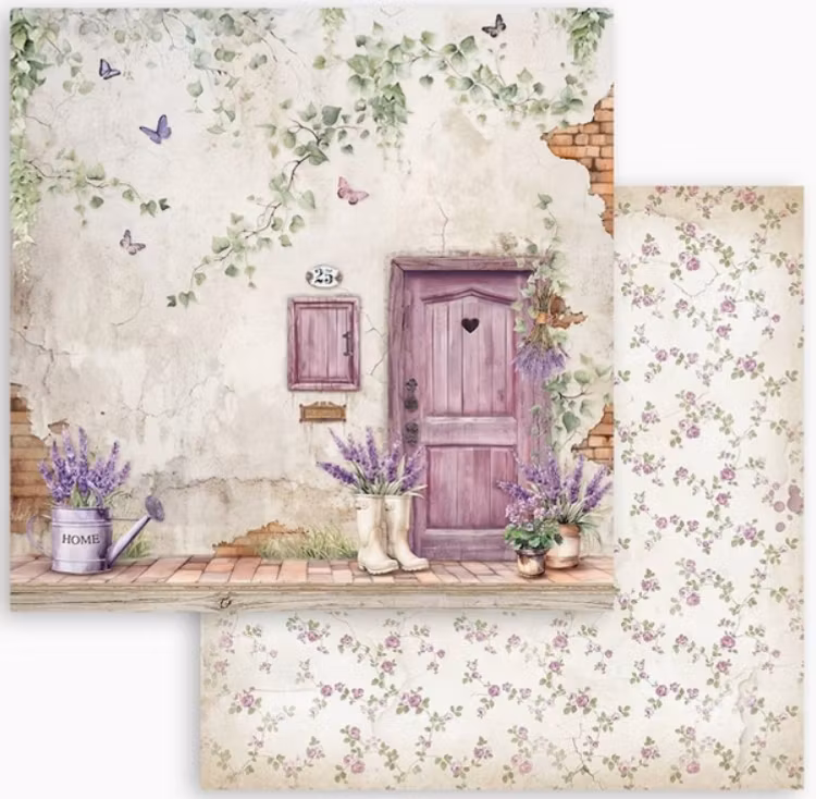 Stamperia - 12x12 Paper pad - Lavendel - SBBL155