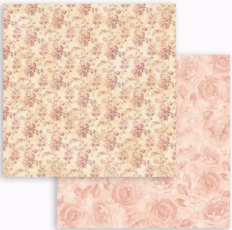 Stamperia - 12x12 Paper pad - Shabby rose - SBBL12