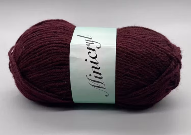 Minicryl - 25g/125m - 27317 - Vinröd