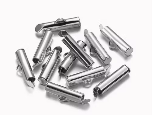 Slider-spänne, silver, 10mm - 10st