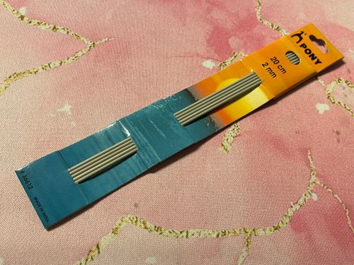 Strumpstickor, 20cm - 2mm