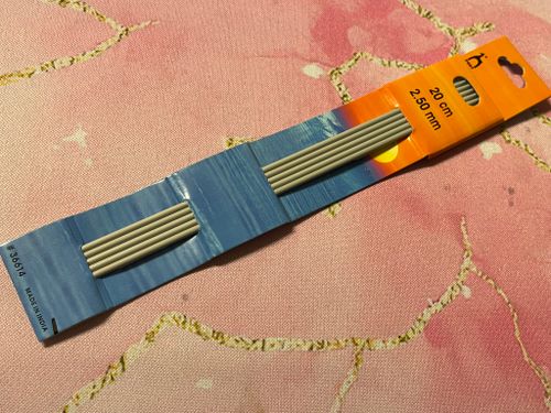 Strumpstickor, 20cm - 2,5mm