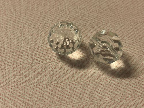 Facetterad, transparent - 20mm