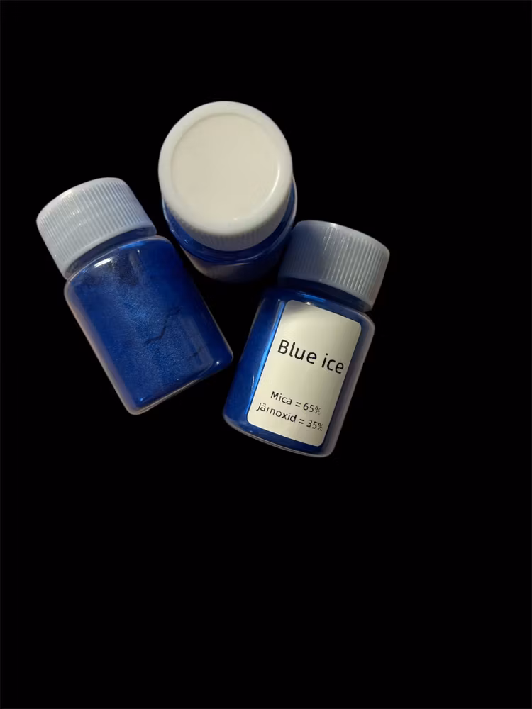 Mica-pulver, blue ice - 20ml