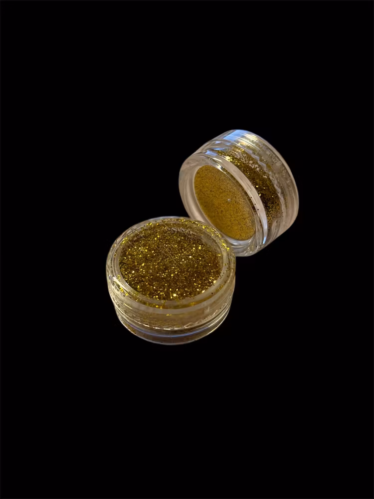 Glitter i burk - Guld