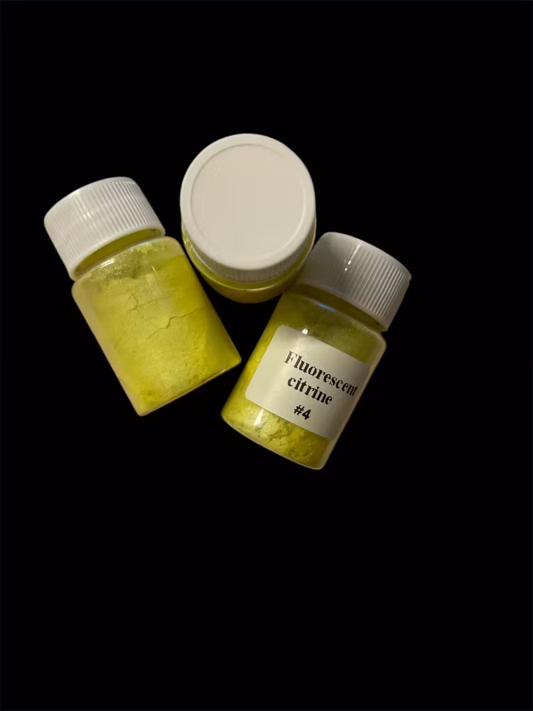 Mica-pulver, Fluorescent citrine - 20ml
