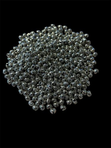 Mellandelspärla, hjärta, silver, 2,5mm - 50st