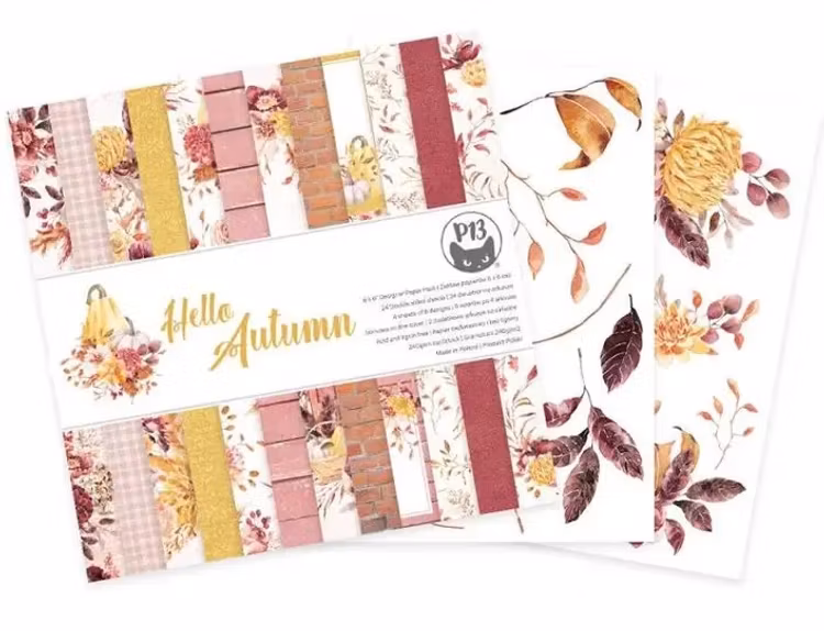 P13 Paper pad - Hello autumn (15x15cm)