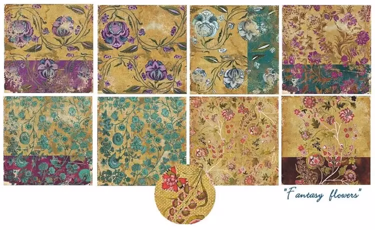 Decorer - Fantasy flowers (15x15cm)