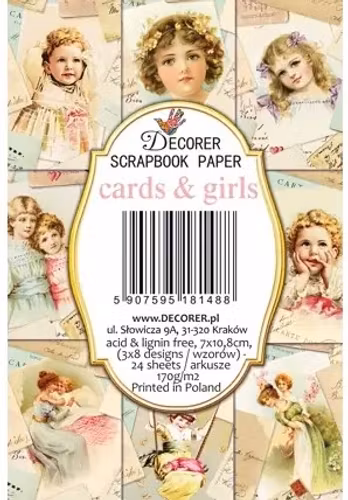 Decorer Mini - Cards and girls (7x10,8cm)