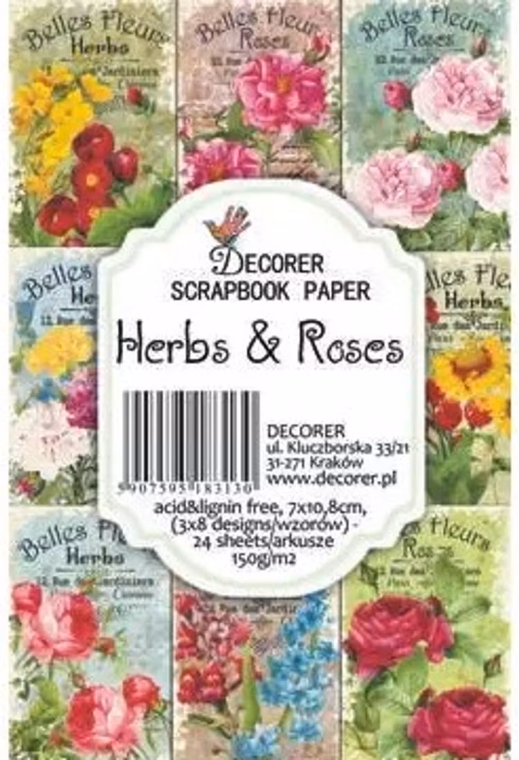 Decorer Mini - Herbs and roses (7x10,8cm)