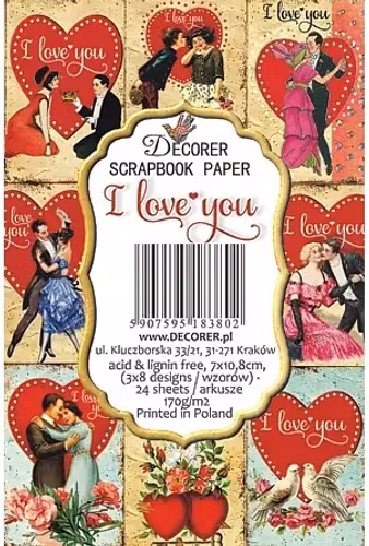 Decorer Mini - I love you (7x10,8cm)