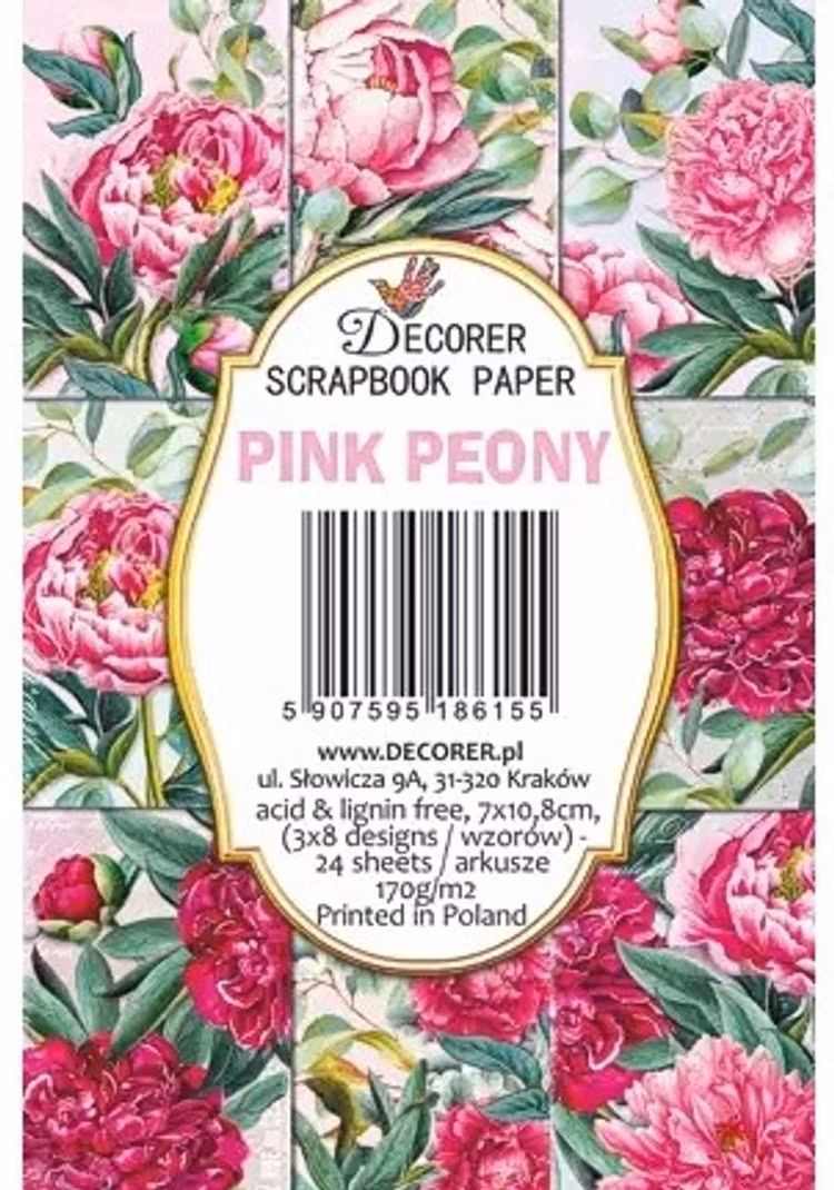 Decorer Mini - Pink peony (7x10,8cm)