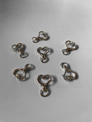 Nyckelring, hjärta - silver